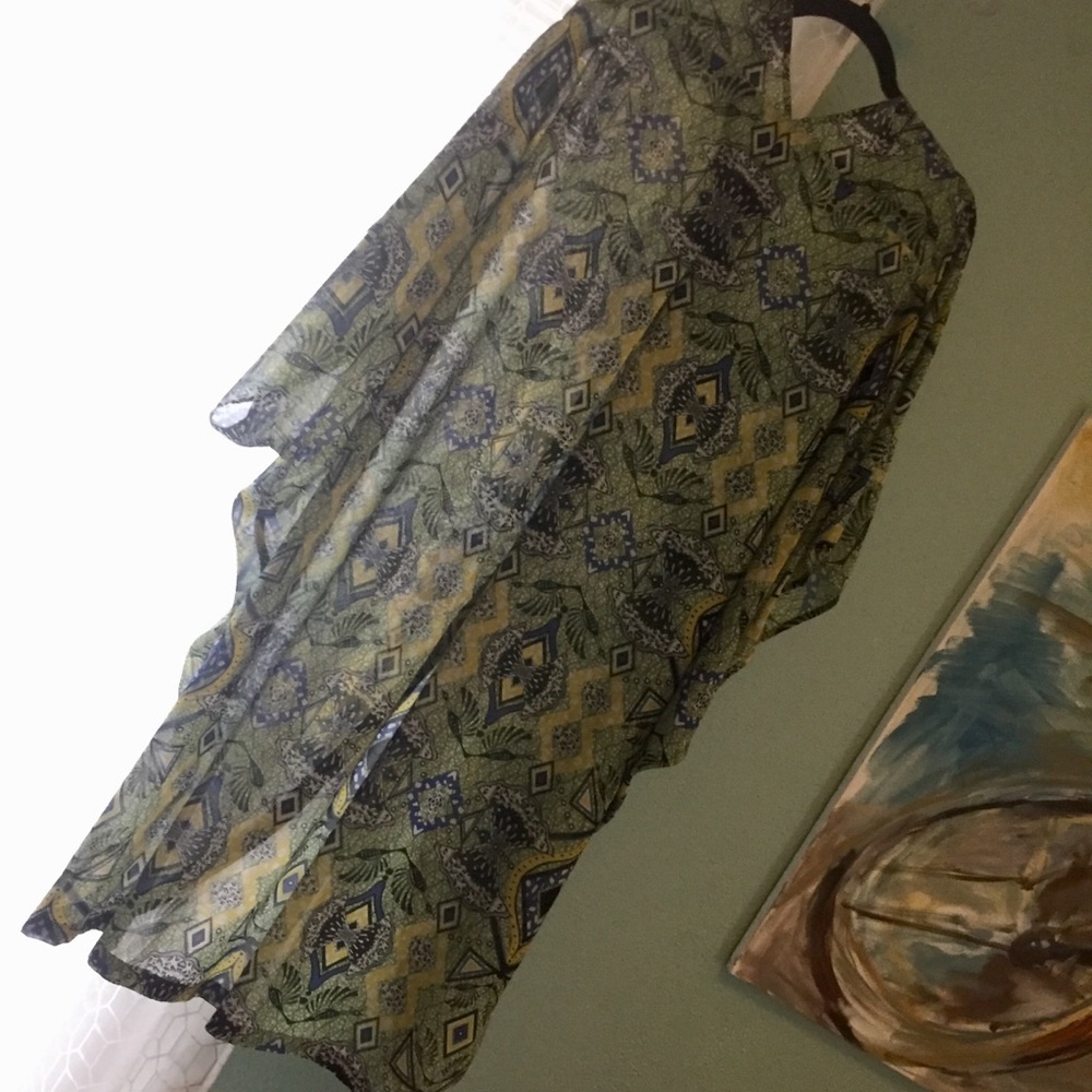 Monki Long Sheer Caftan-like Dress